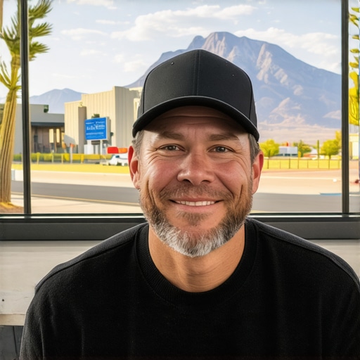 Business owner optimizing Google profile with Nevada landmarks