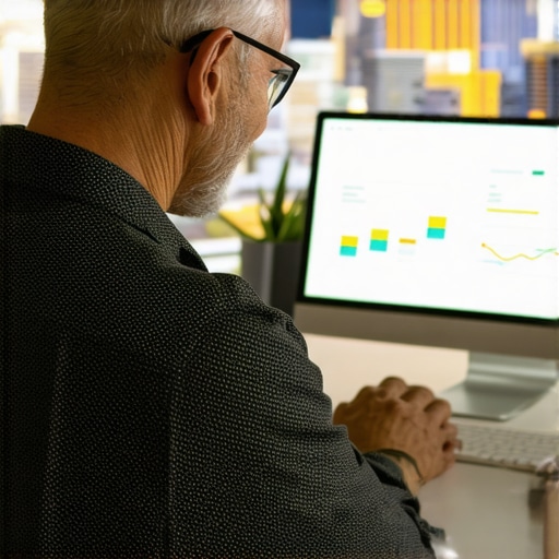 Business owner analyzing local SEO performance for Las Vegas