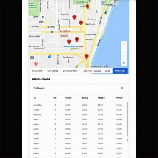 Screenshot of local SEO analytics dashboard showing improved Google Maps rankings in Las Vegas.