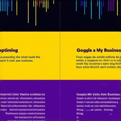 Infographic illustrating the key steps to optimize a Google My Business listing for Vegas local businesses.