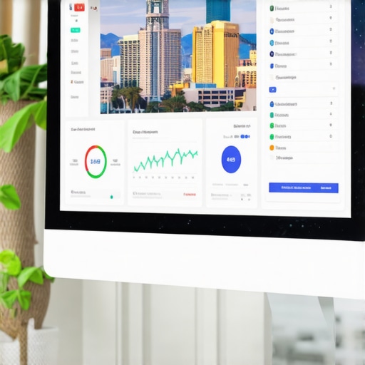 Screenshot of SEO analytics tools tracking Las Vegas business rankings