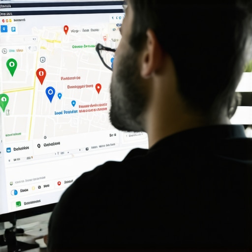 A person optimizing business profile and rankings on Google Maps for a Las Vegas shop.