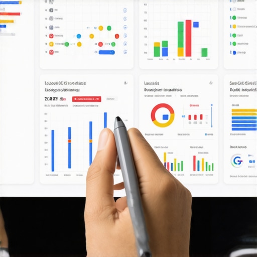 Person reviewing local SEO analytics on a laptop, illustrating ongoing maintenance strategies.
