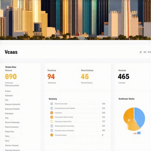 Vegas Local SEO Dashboard in Action SEO analytics dashboard showing local rankings for Las Vegas businesses